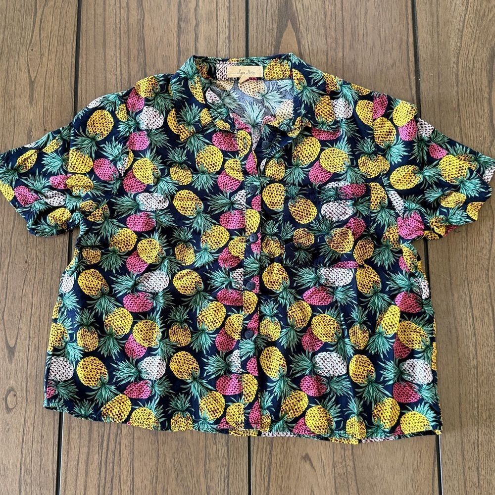 Love Notes Tropical Pineapple Shirt